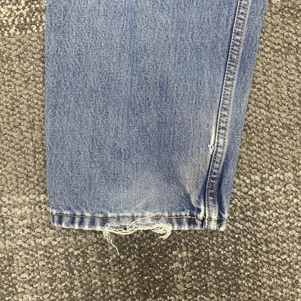 VTG Levis 560 Jeans‎ Mens 32x34 Blue Comfort Fit Tapered Leg distressed - Picture 12 of 16